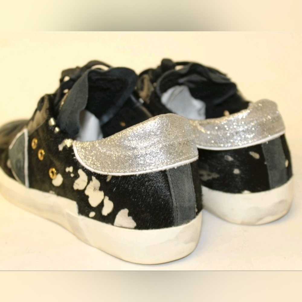 Philippe Model Paris Designer  Leather Hair Low Skate Sneakers Shoes 7 37 - Picture 8 of 16